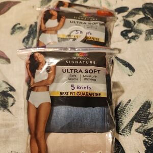 Fruit of the Loom Signature Ultra Soft Briefs - Blue and Cream